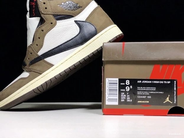 Affordable Retro CD4487 x 936 Scott High 1 Jordan Air - Travis 'Mocha' OG 0521